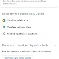 Google My Business. Chiusura definitiva